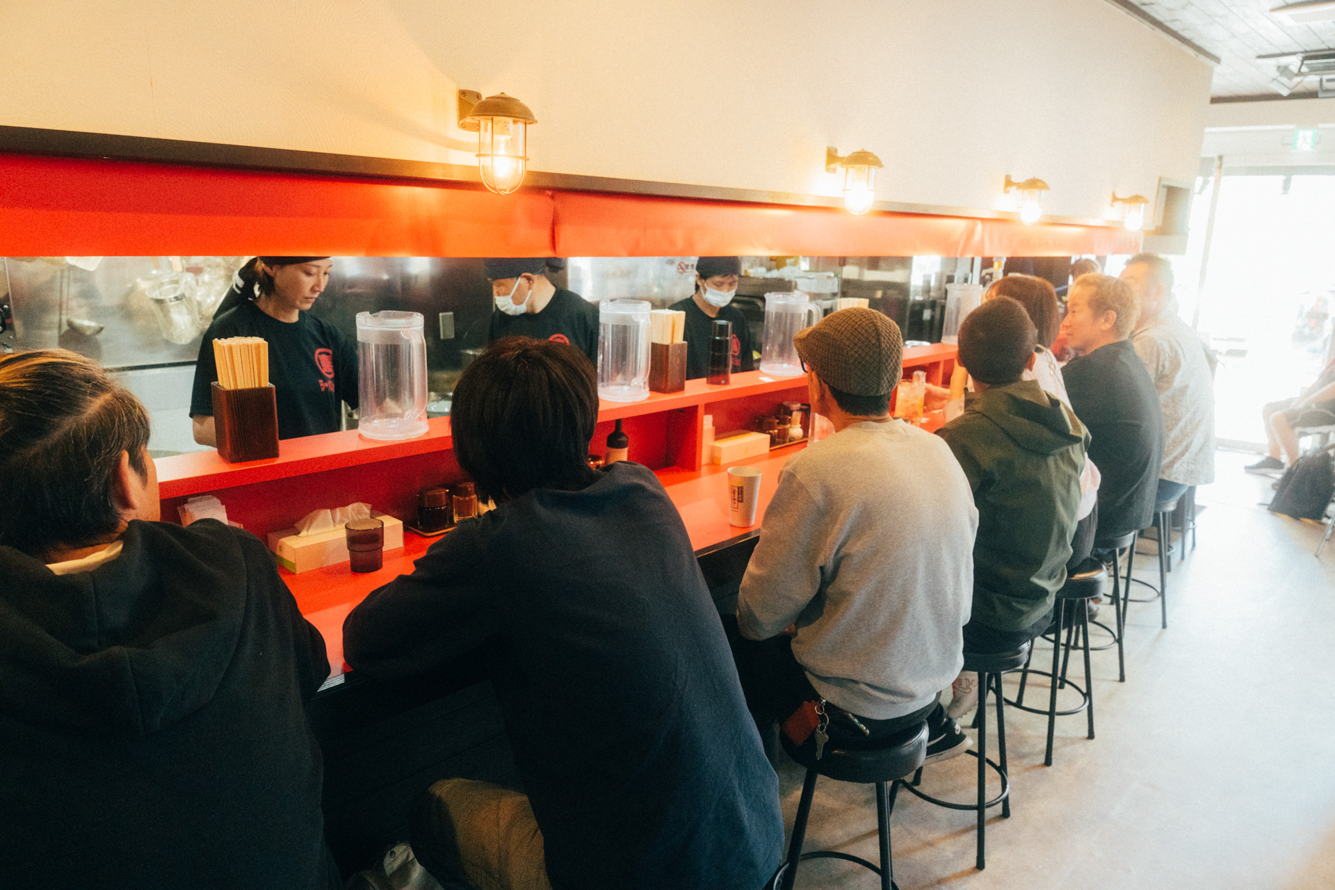 ラーメンショップマルキ静岡店 調理風景